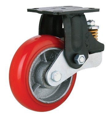 鐵芯PU減震輪廠家直 鐵芯減震輪 廣東減震輪 直銷彈簧輪