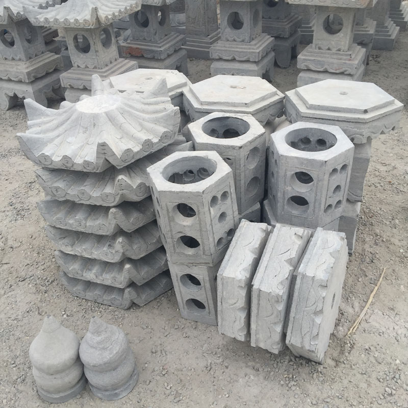 曲陽(yáng)石雕石燈仿古做舊石燈擺件青石日式石燈庭院裝飾