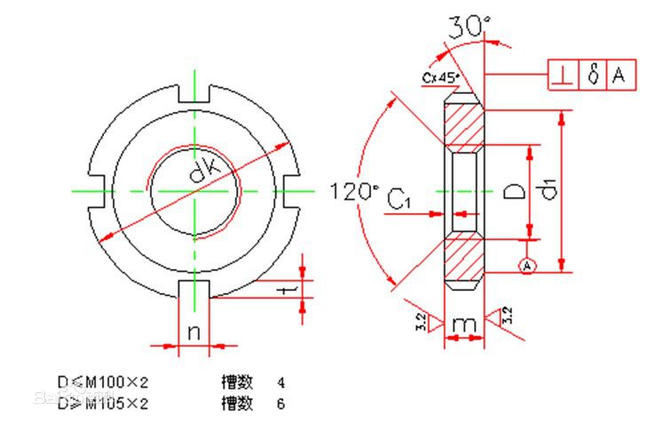 圓螺母gb812*810非標(biāo)