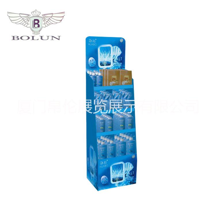 廠家供應(yīng) 化妝品紙貨架 紙陳列架 高強(qiáng)度瓦楞紙 商超貨架 展示架 帛倫展架