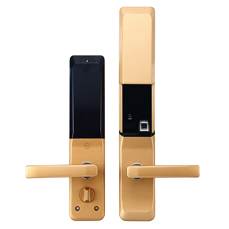 特工狗 指紋鎖防盜門電子密碼鎖 刷卡感應(yīng) 智能門鎖 APP智能版 智能鎖TGG-6806紅古銅 包安裝（不帶APP）