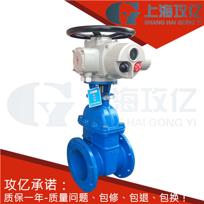 Z945X-16Q電動軟密封閘閥 DN250橡膠密封鑄鐵閘閥