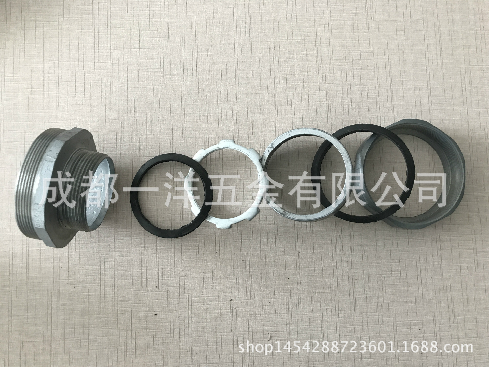 成都一洋五金廠家供應鋅合金WBG接頭 普利卡軟管配套接頭 價格好