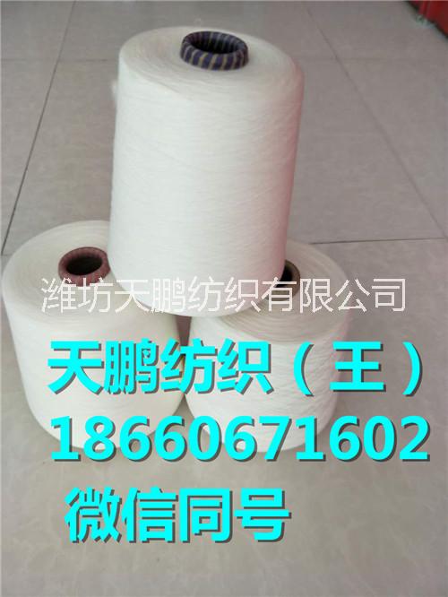 天鵬紡織爛花布純棉包芯紗42支滌綸包芯紗