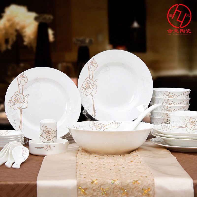 景德鎮(zhèn)骨瓷餐具碗盤碟生產(chǎn)定做廠家