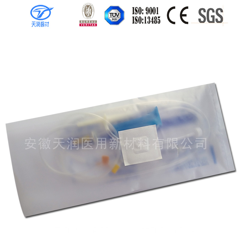 醫(yī)用pe袋，醫(yī)用pe輸液器包裝袋，貼紙透析*透明200*90mm輸液器包裝袋