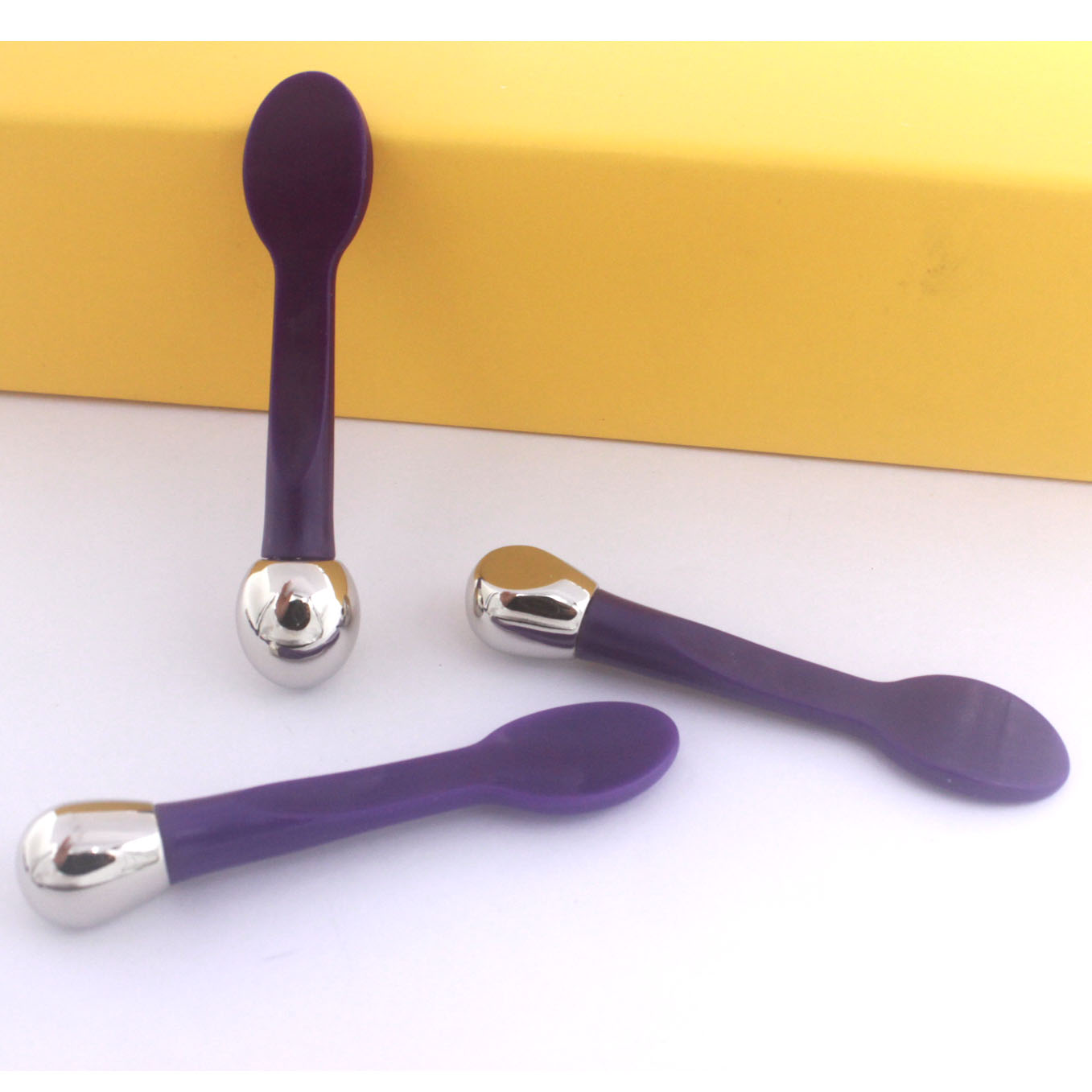 金屬眼霜棒 鋅合金兩用眼霜導(dǎo)入按摩棒  眼部按摩儀