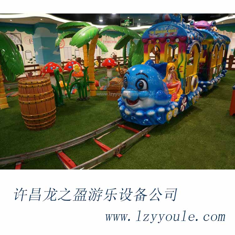 2018問詢爆款有軌小火車 公園游樂設(shè)備 兒童卡通火車海洋小火車
