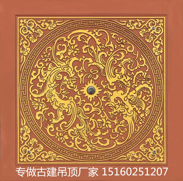 供應寺廟吊頂/佛堂吊頂/中式禪堂裝修