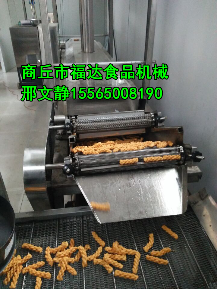 高產(chǎn)量大型全自動(dòng)麻花油炸生產(chǎn)線 新型液壓6頭麻花機(jī)