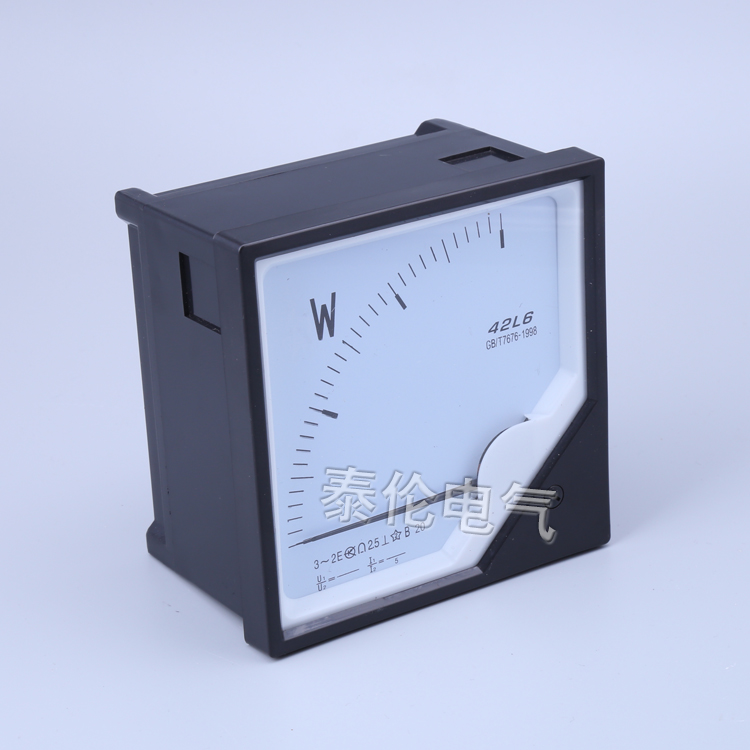 42L6-KW三相功率表 指針式三相有功瓦特表廠家測量尺寸大小 GBT76-98