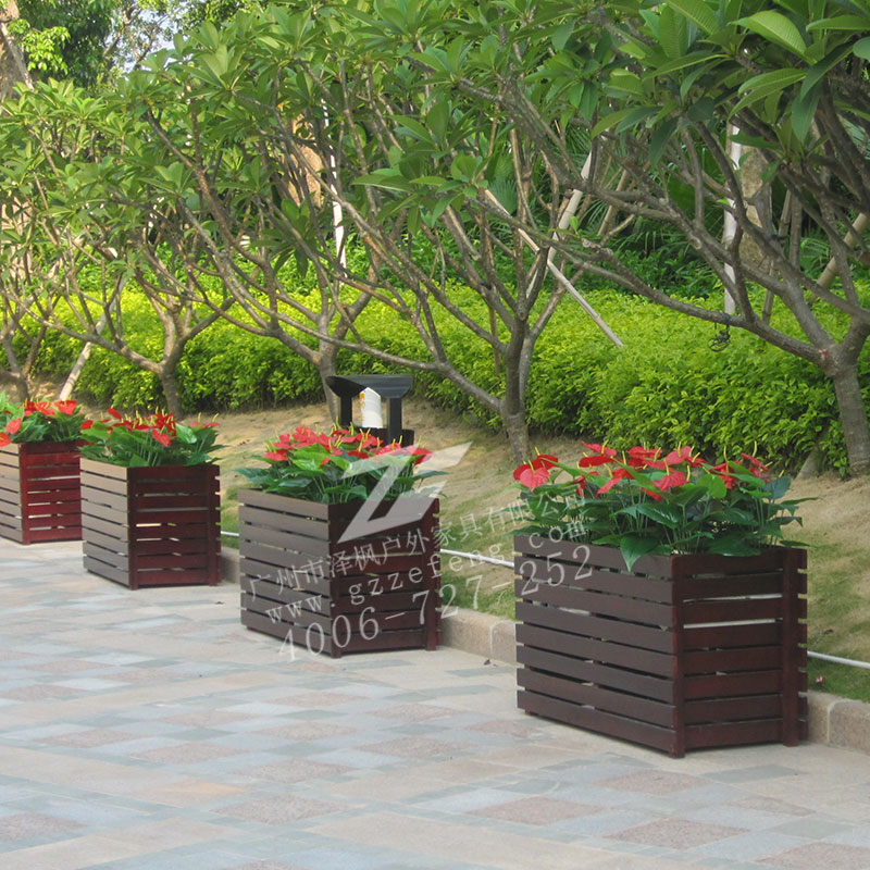 Z-HX-002戶外常規(guī)實(shí)木防腐木花箱