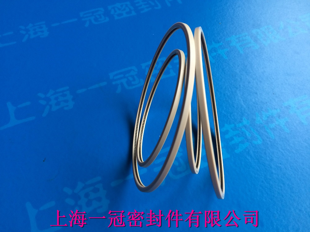 聚醚醚酮耐高溫軸用泛塞封聚醚醚酮軸用泛塞封 PEEK耐高溫耐高壓端面泛塞封 彈簧蓄能密封圈