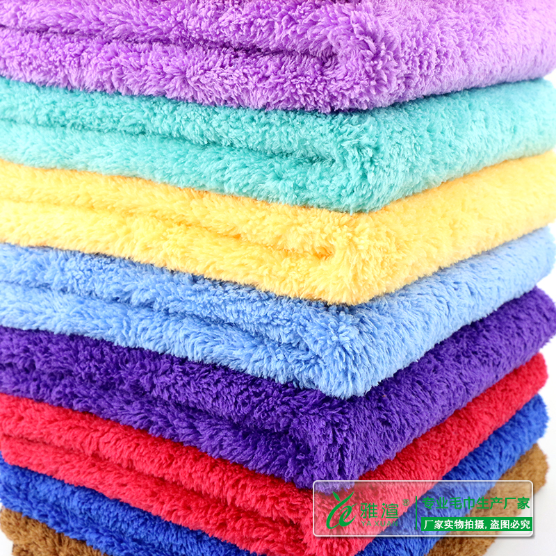 供應雙面長絨300克珊瑚絨毛巾 柔軟吸水親膚干發(fā)巾批發(fā) 多色可選