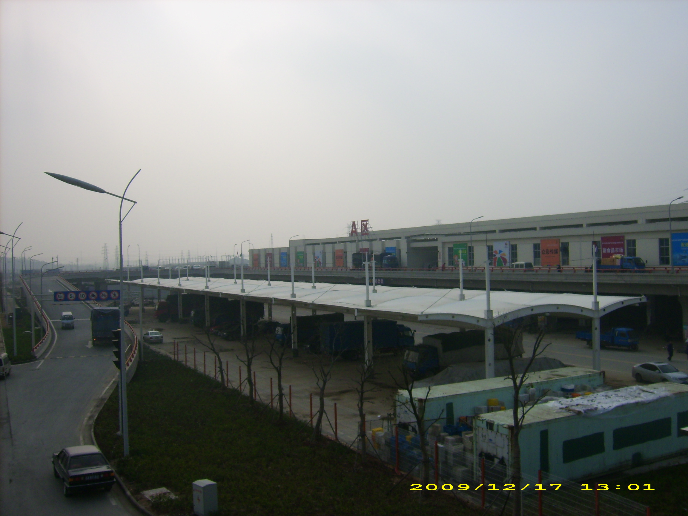 南京交易大棚張拉膜結(jié)構(gòu)