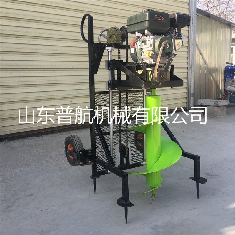 手推電線桿打樁機    果園栽樹鉆孔機  挖坑機價格
