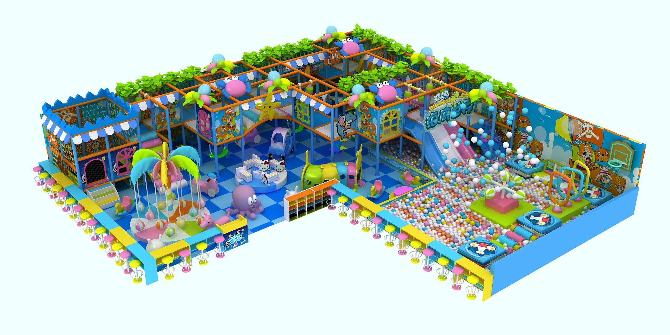 室內(nèi)兒童樂園廠家直銷 新款電動淘氣堡免費設(shè)計