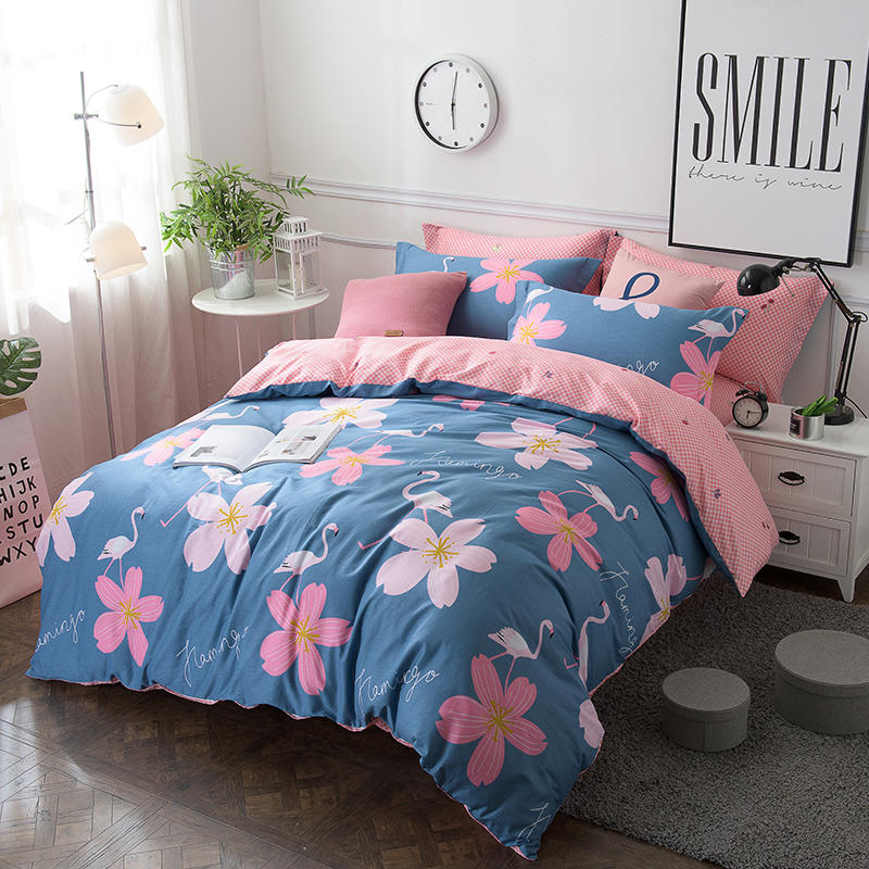 批發(fā)北歐簡約純棉四件套1.5m/1.8米床上用品單人雙人全棉床單套件