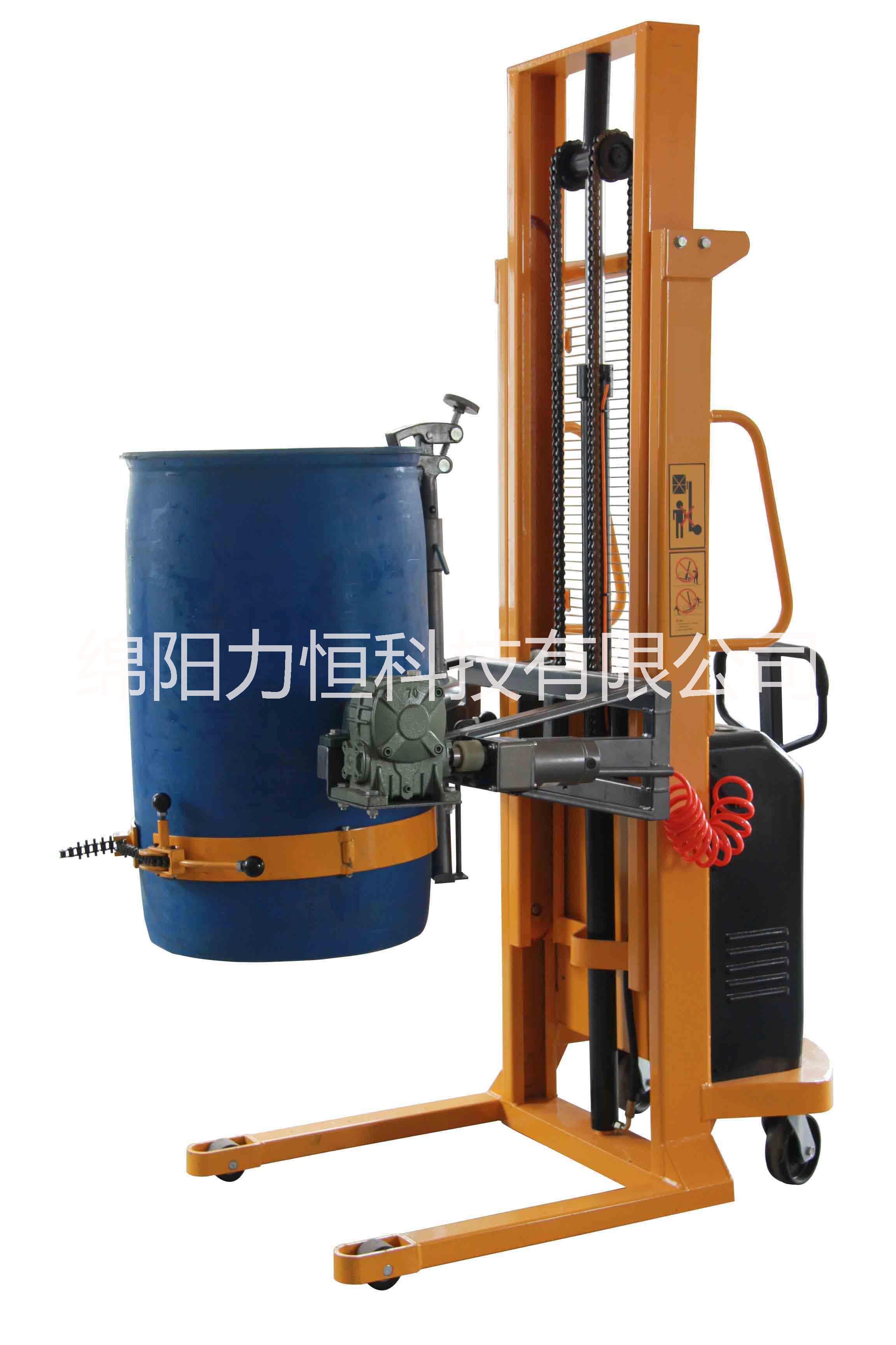 半電動油桶翻轉(zhuǎn)車YL450 油桶搬運(yùn)車 沒桶升高車