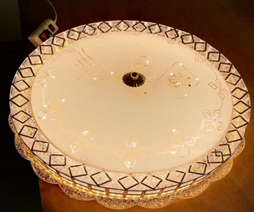 led水晶燈吸頂燈 簡(jiǎn)約現(xiàn)代圓形客廳燈大氣家用個(gè)性創(chuàng)意臥室燈燈具