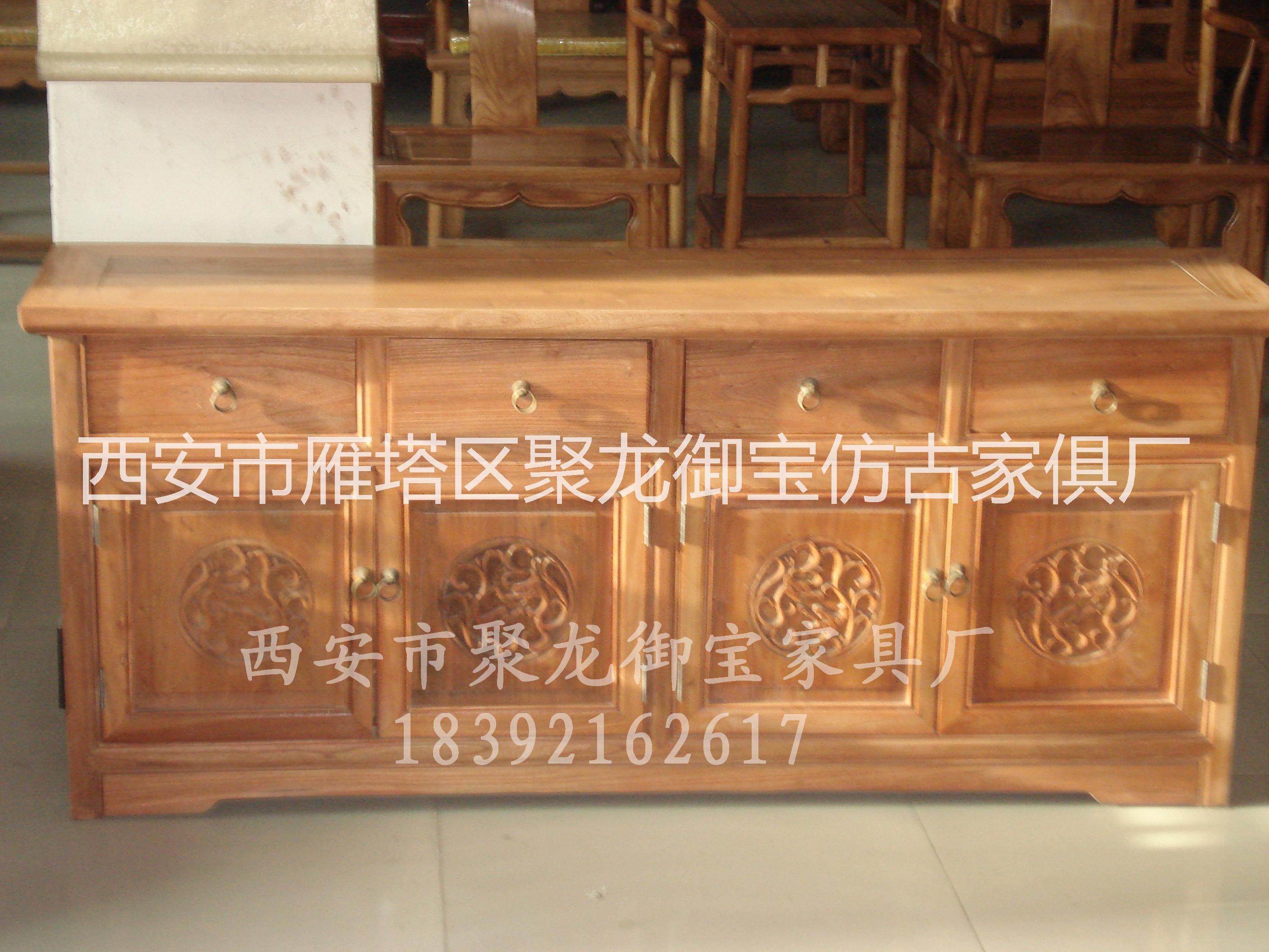西安仿古電視柜 紅木電視柜 實(shí)木電視柜以及電視柜定制