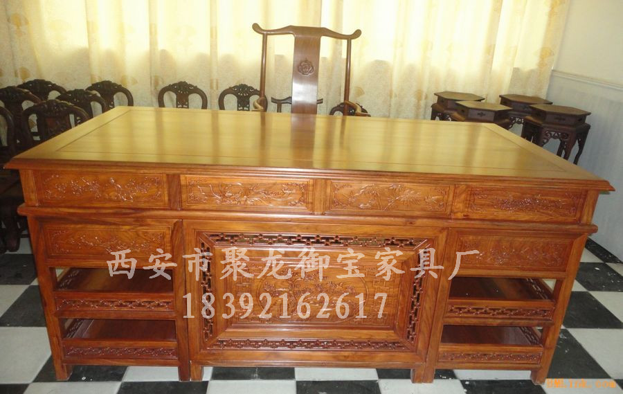西安明清古典/仿古/紅木家具/辦公桌書桌電腦桌
