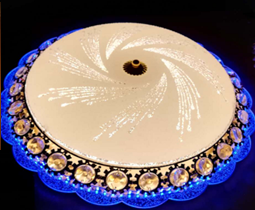 簡歐臥室燈溫馨浪漫吸頂燈圓形歐式水晶燈餐廳燈現(xiàn)代簡約書房燈具