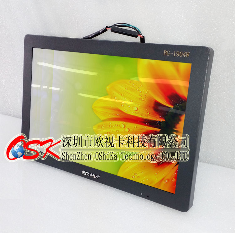 歐視卡黑款19寸車載安卓廣告?zhèn)髅綑C(jī) 安卓WIFI