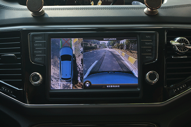 大眾途昂360全景行車記錄儀保途者3D全景深圳廠家改裝