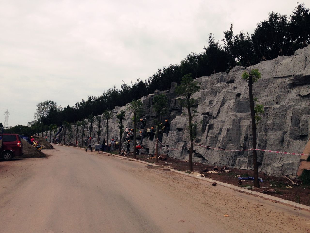 公園水泥塑石假山跌水景觀設(shè)計規(guī)劃