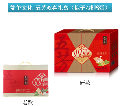 供應五芳齋情誼五芳粽子送員工，送客戶的好禮品 五芳齋五芳雙喜粽子 五芳齋粽子/五芳雙喜禮品粽子