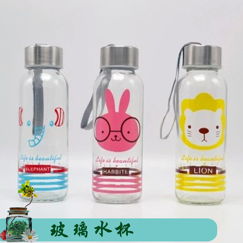 藝源玻璃制品精美玻璃水杯 創(chuàng)意玻璃水杯 隨手杯 玻璃杯子定制