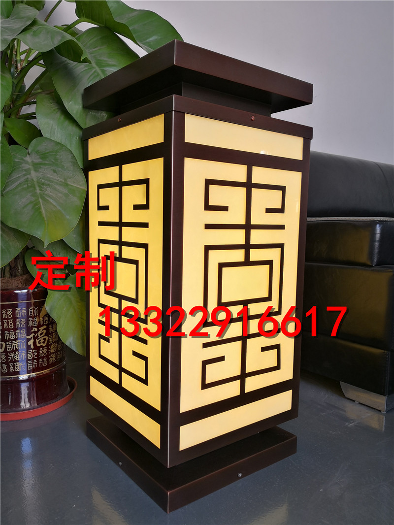柱頭燈水池?zé)魬敉饩坝^庭院燈 led園林景觀燈定做 仿云石景觀燈 柱頭燈