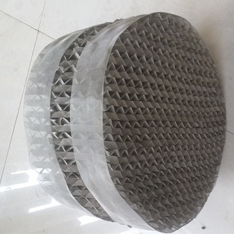 bx500型絲網(wǎng)波紋填料 鈦絲波紋填料網(wǎng) 不銹鋼除沫器 氣液分離網(wǎng)料