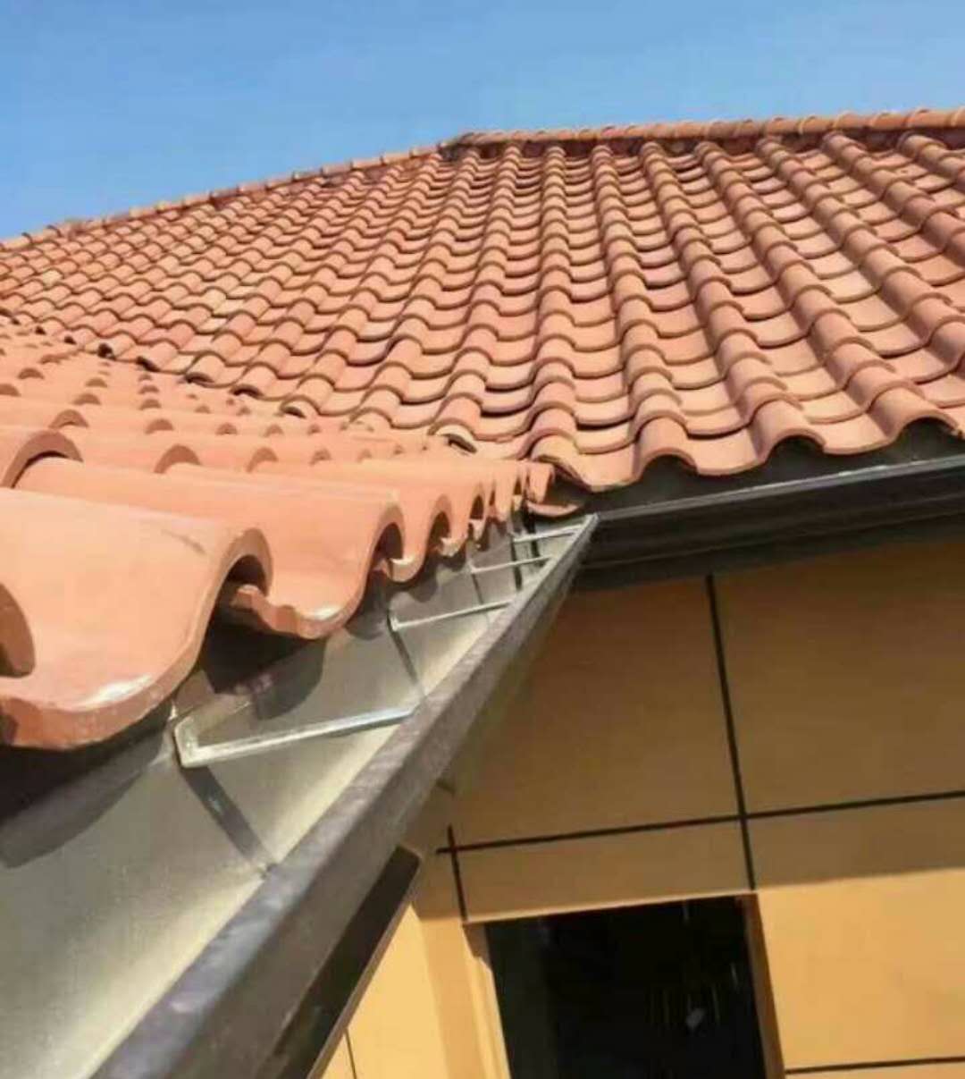 江蘇屋面彩鋁檐溝 別墅彩鋁PVC檐溝 塑料檐溝 廠家