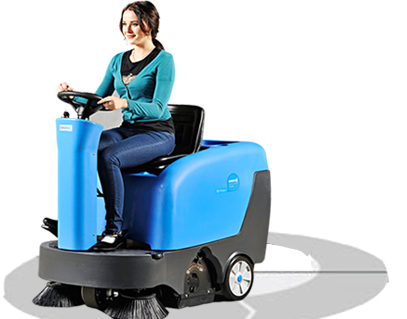 工廠物業(yè)電瓶式掃地車道路清掃車  容恩駕駛式掃地機R-QQS 容恩R-QQS駕駛式掃地機