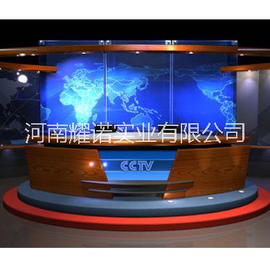 演播室播音桌選耀諾實(shí)業(yè)一站式服 演播桌定制廠家