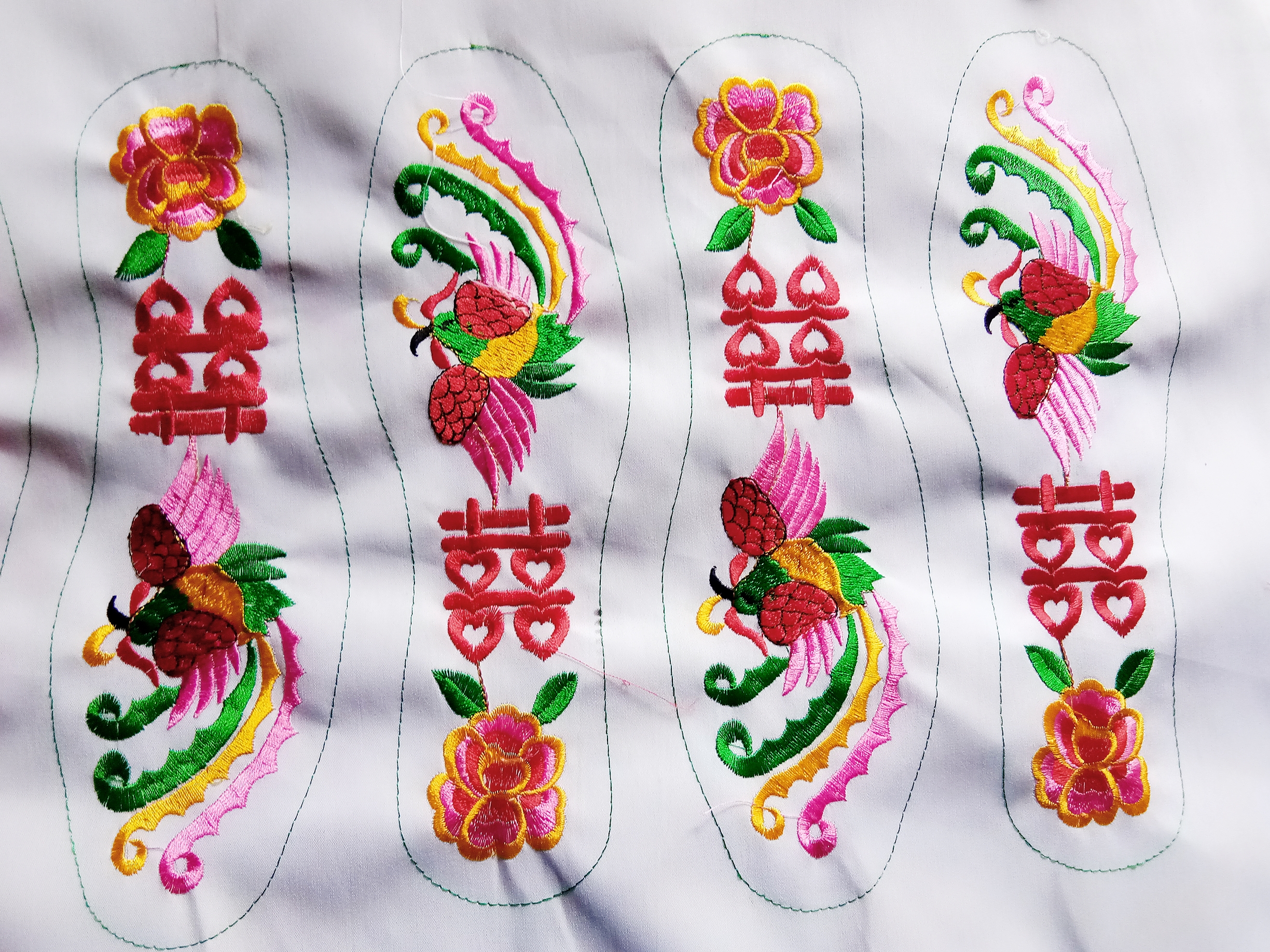 電腦繡花鞋墊布 繡花鞋墊布面半成品批發(fā) 淘寶 天貓供貨商 繡花鞋墊半成品
