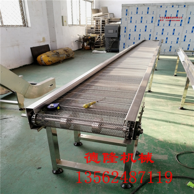 網(wǎng)帶輸送機(jī)@不銹鋼網(wǎng)帶輸送機(jī)傳送@網(wǎng)鏈傳送帶流水線@德隆輸送機(jī)流水線