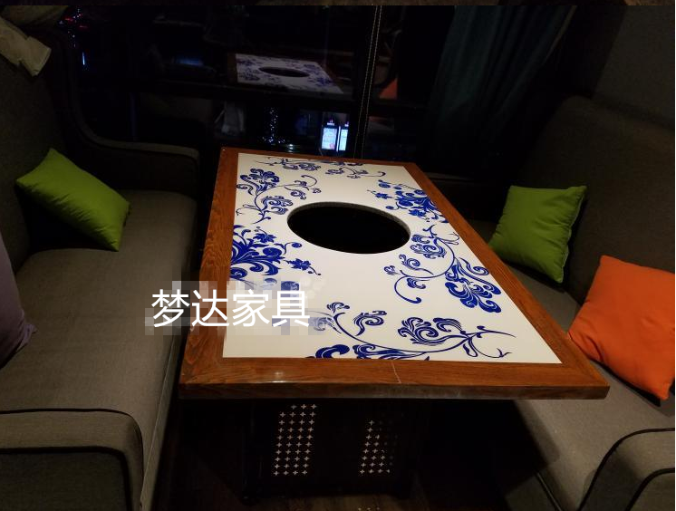 青花瓷餐椅現(xiàn)代實(shí)木酒店餐廳餐桌椅新古典簡約別墅樣板房會所餐椅