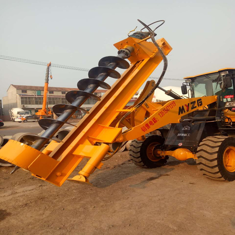 鏟車改裝打樁機(jī) 電線桿打孔機(jī) 各