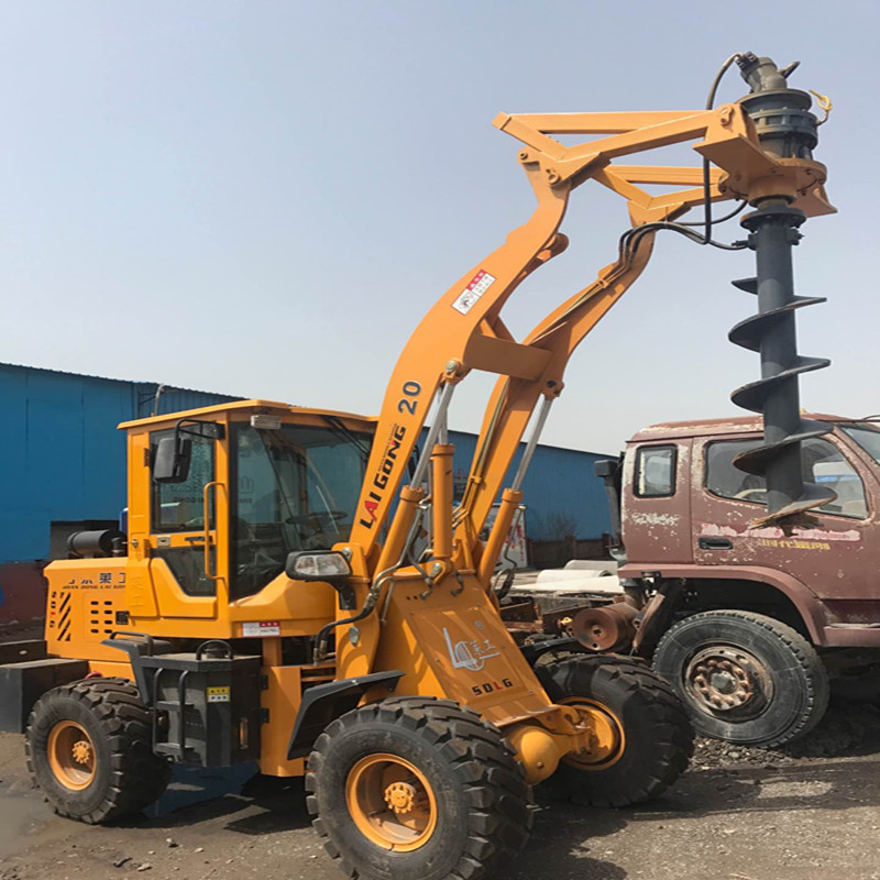 鏟車改裝打樁機(jī) 電線桿打孔機(jī) 各