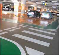 濰坊停車場停車位劃線車庫標(biāo)線