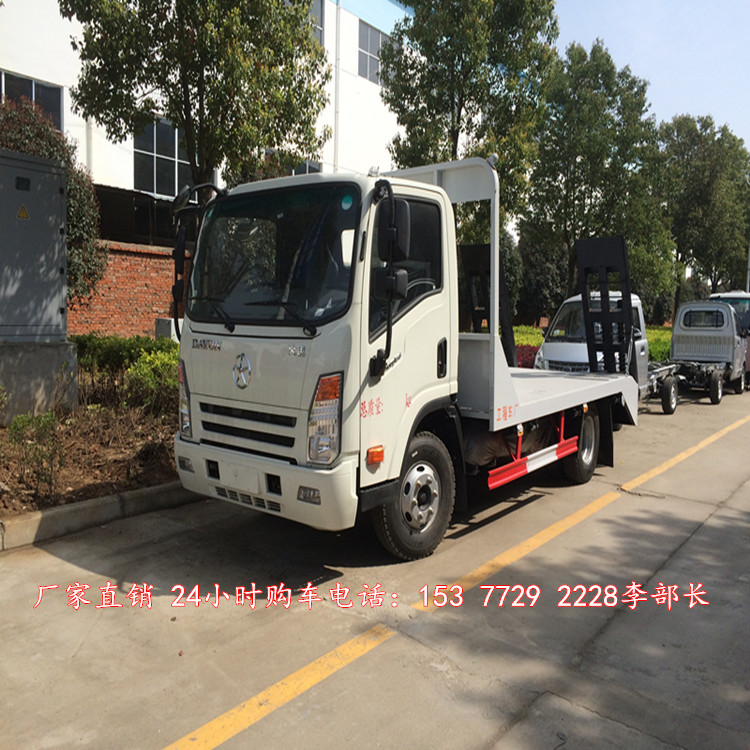 拉120挖機(jī)的藍(lán)牌拖車價(jià)格－適合拉藍(lán)牌挖機(jī)車型有哪些？