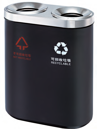 青島鋼制地鐵分類垃圾桶