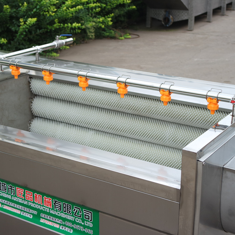 直銷大姜全自動(dòng)毛輥去皮清洗機(jī) 304食品級(jí)不銹鋼材質(zhì)匠品制造JP-MG-1200