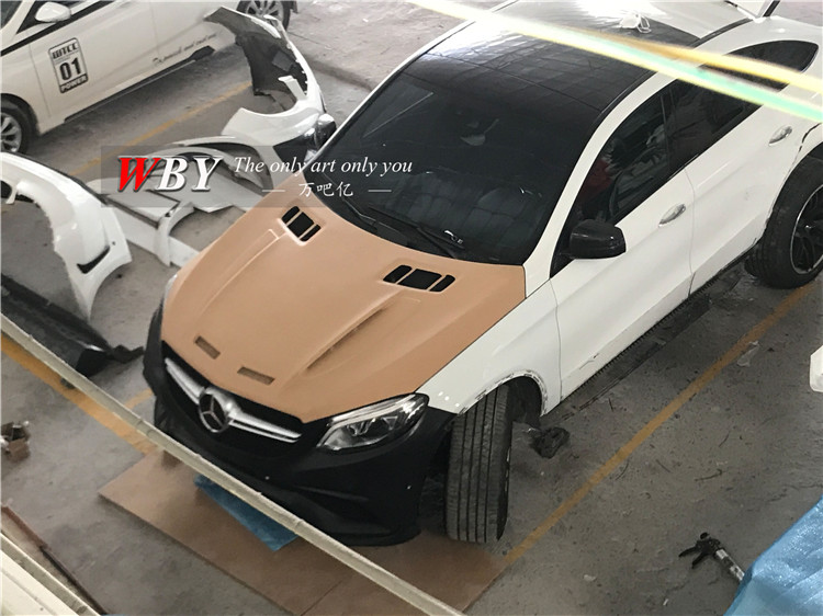 奔馳GLE運(yùn)動(dòng)coupeSUV改裝PriorDesign大包圍PD機(jī)蓋開孔機(jī)蓋引擎蓋