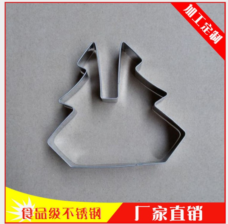 批發(fā)廚房3D時(shí)尚新款圣誕系列不銹鋼食品級餅干蛋糕烘焙工具