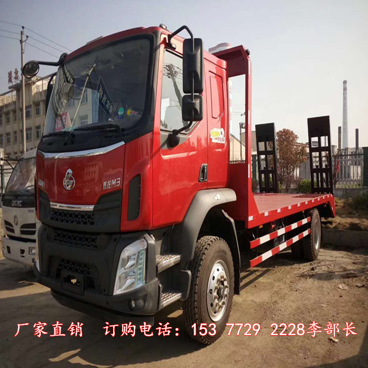 單橋黃牌挖掘機(jī)拖車(chē)－國(guó)五拖車(chē)價(jià)格－拉150挖機(jī)價(jià)格
