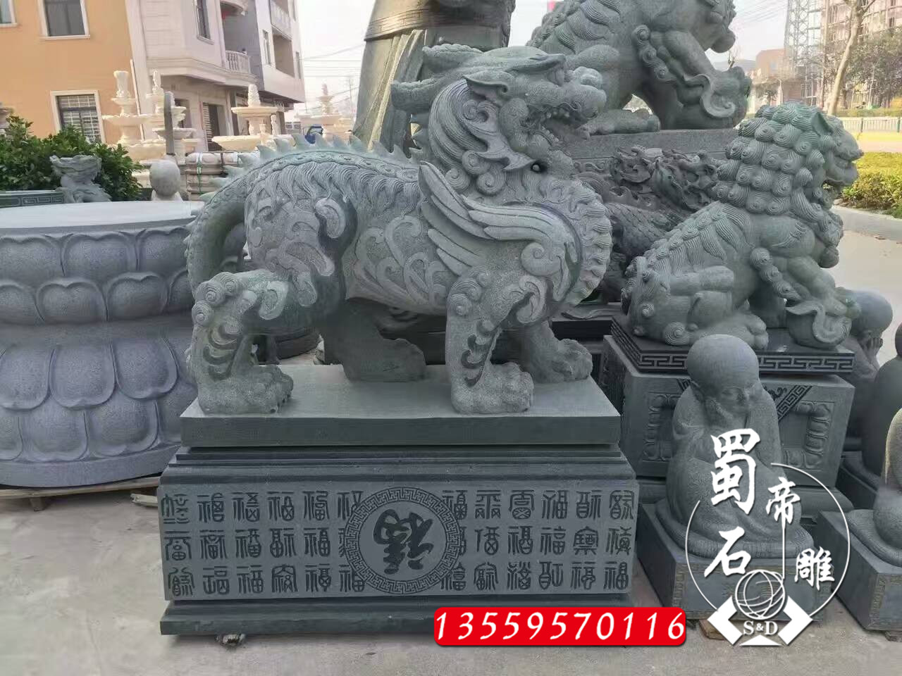 石雕貔貅雕刻 鎮(zhèn)宅石雕貔貅 花崗巖貔貅價格